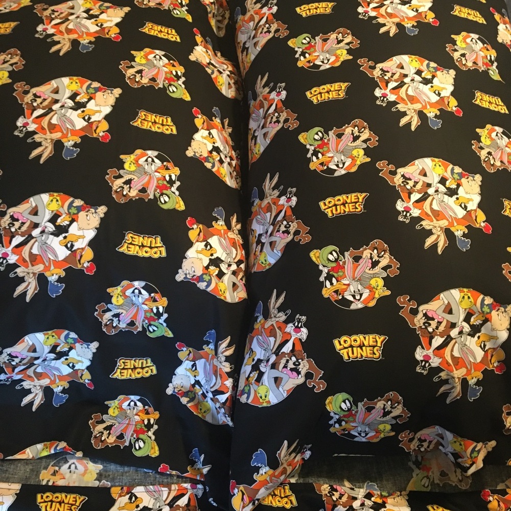 Handmade Looney Tunes pillowcases